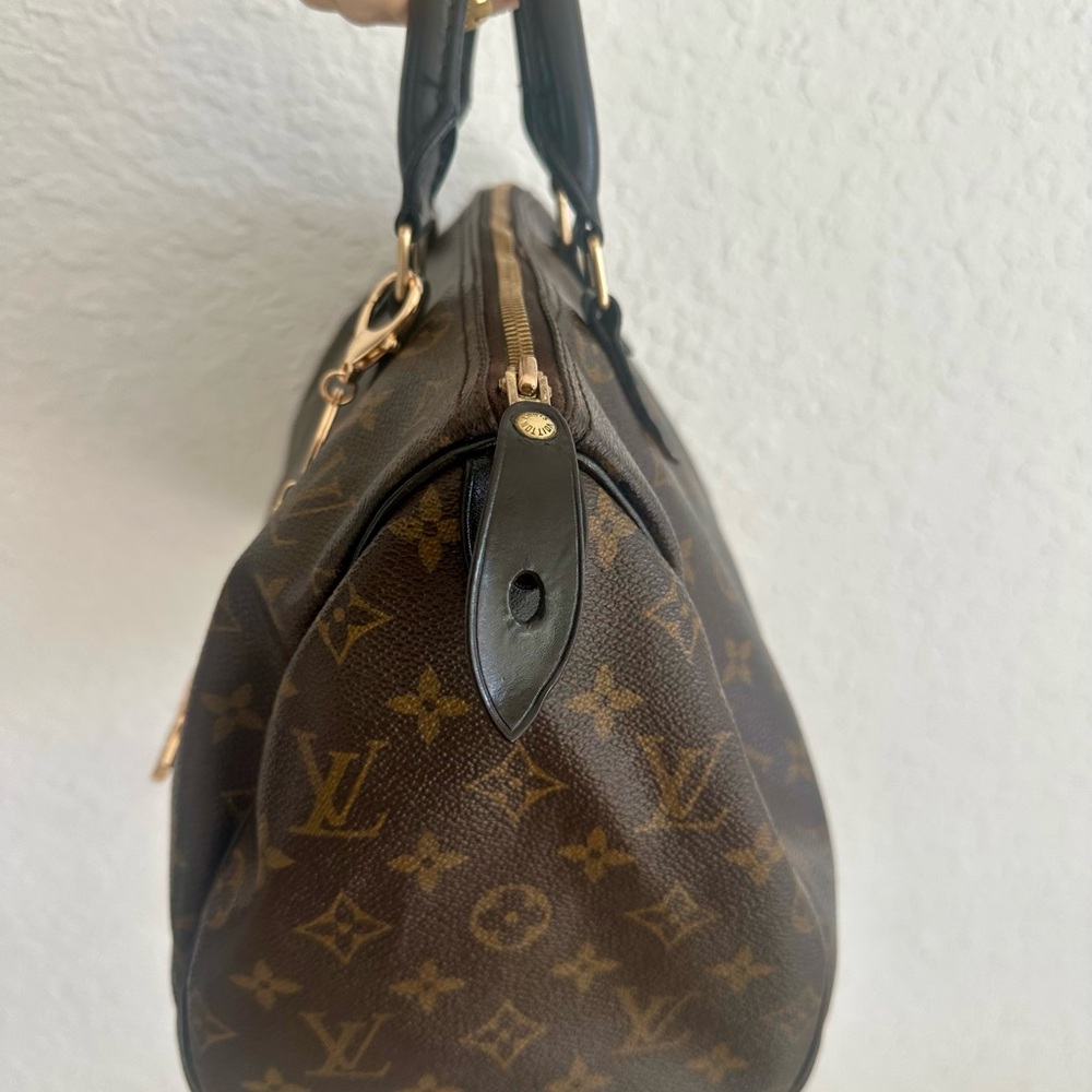Louis Vuitton Monogram Speedy 30 . Customized in black - Picture 3 of 13